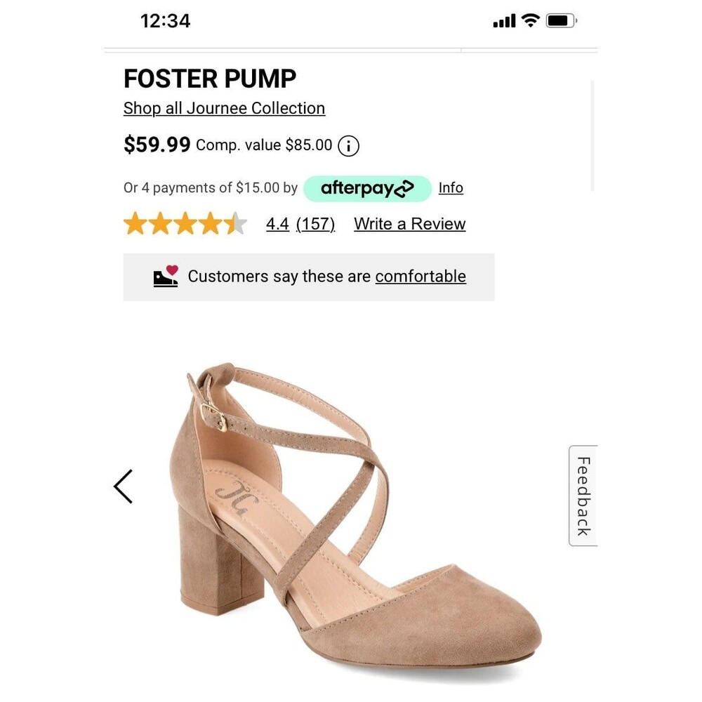 Nude womens block heel NWT